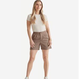 NWT- DU/ER Live Free Pleated Shorts - Women's size 28 in warm sand